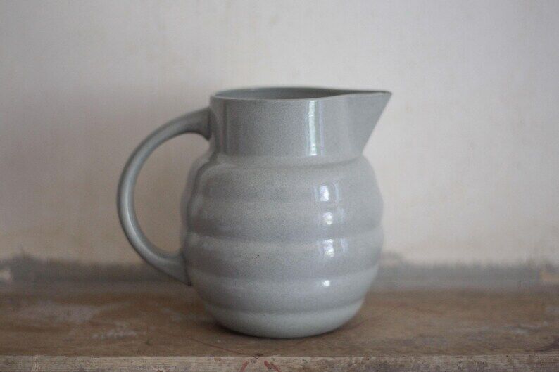 Ceramic pitcher Digoin, Art Deco pitcher, jug, kitchen, collection, pitcher