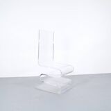 Imposing plexiglass chair from the 70's
