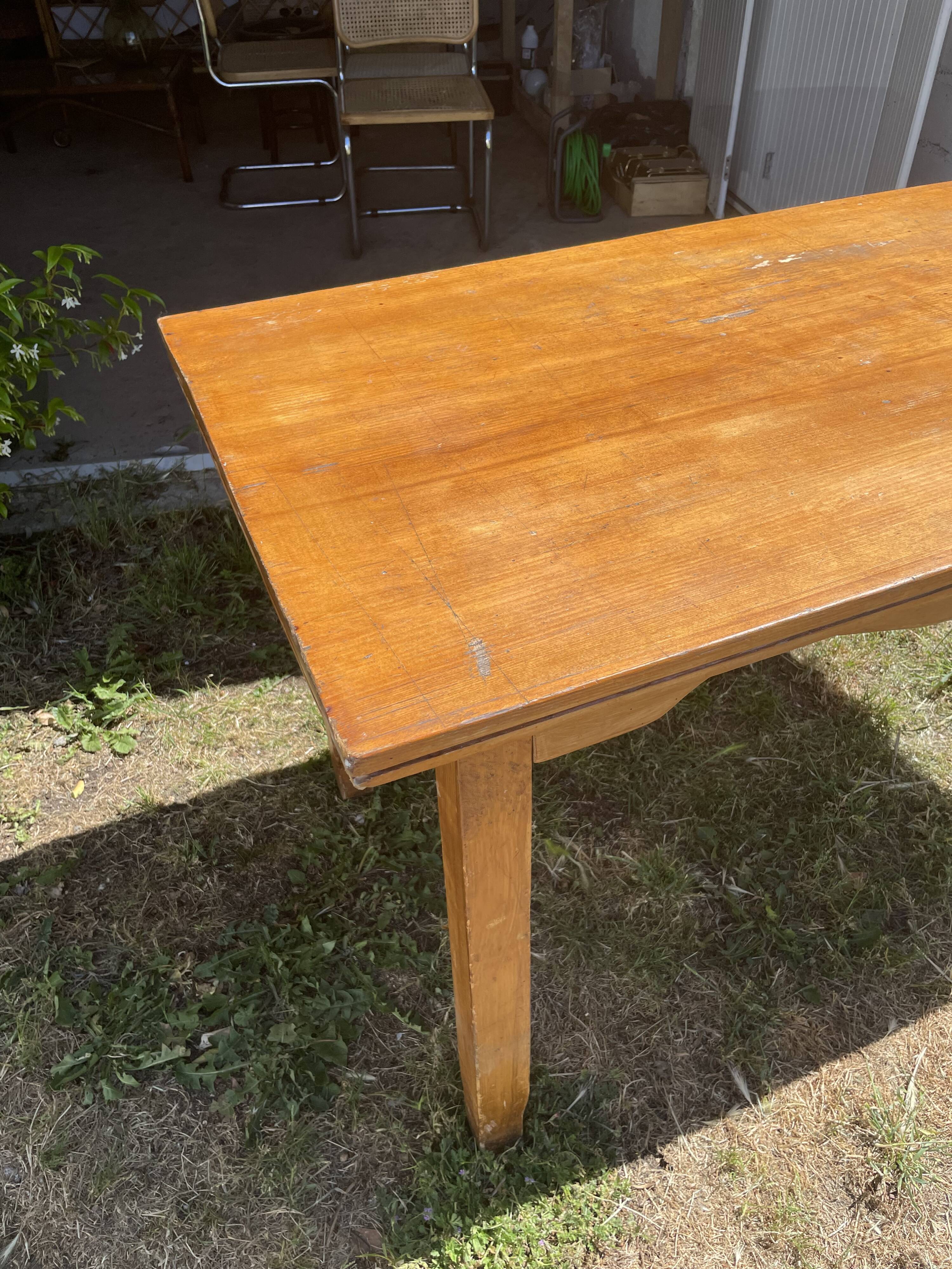 Vintage wooden dining table