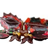 Collection de 8 pièces de faïence vintage française de Vallauris