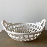 White ceramic basket