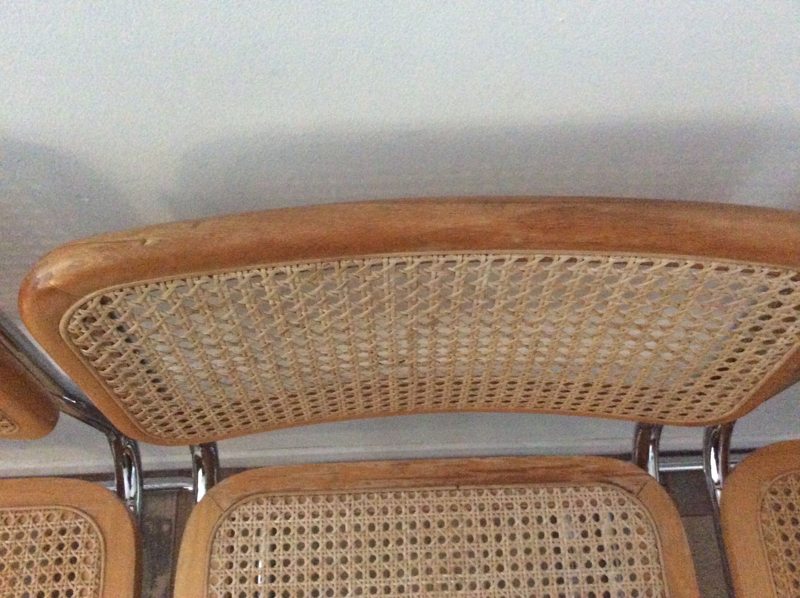 Lot of 4 chairs Marcel Breuer Cesca B32