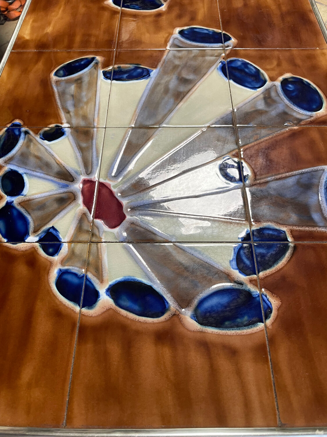 Ceramic coffee table Space Age 1970s