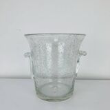 Vintage Biot bubble glass ice bucket