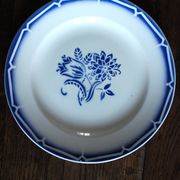 6 mismatched flat plates Fontanges Marsac Longwy Digoin