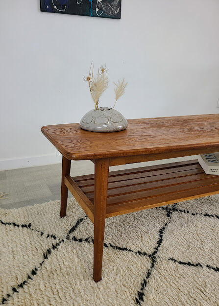 Table basse vintage design scandinave 1950