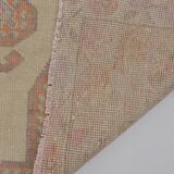 Orange & Beige Wool Handmade Rug sku 2607