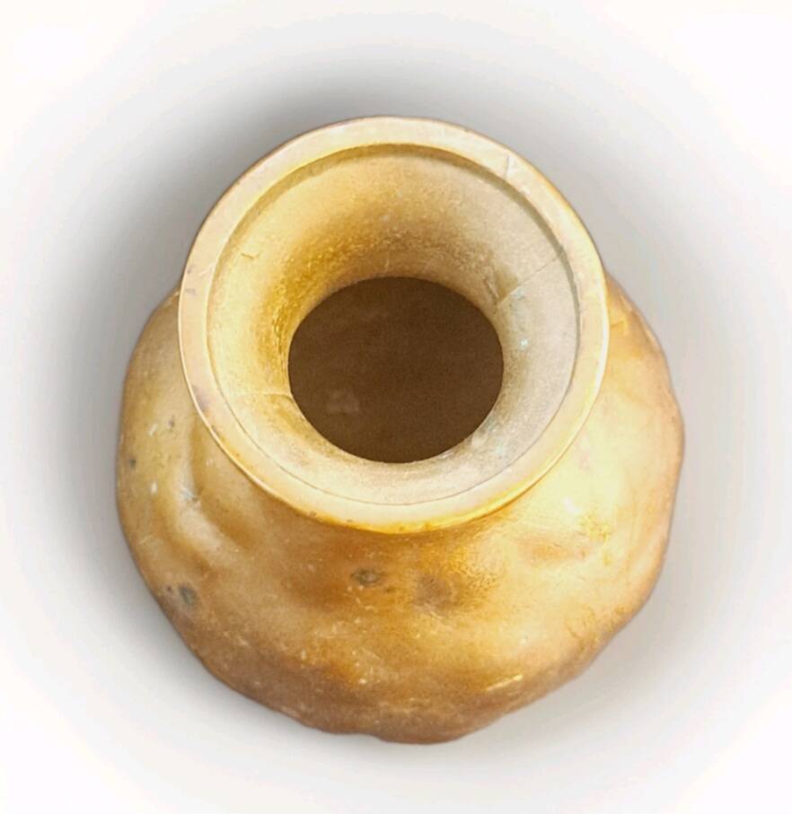 Old small bronze vase