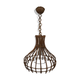 1960s rattan pendant light