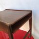 Travailleuse en teck scandinave panier tiroir roulettes