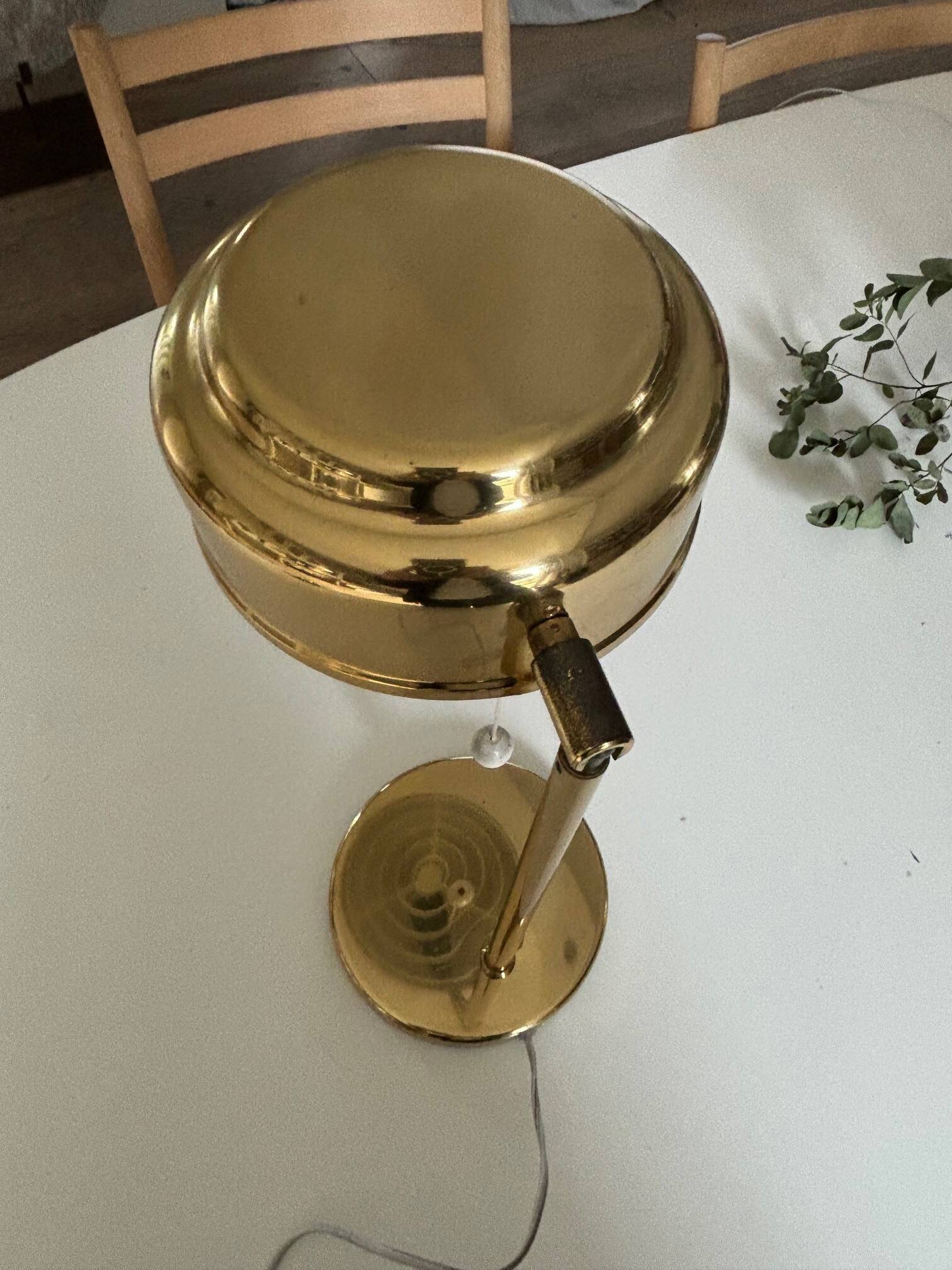Borje Claes brass articulated lamp - Sweden 1970s