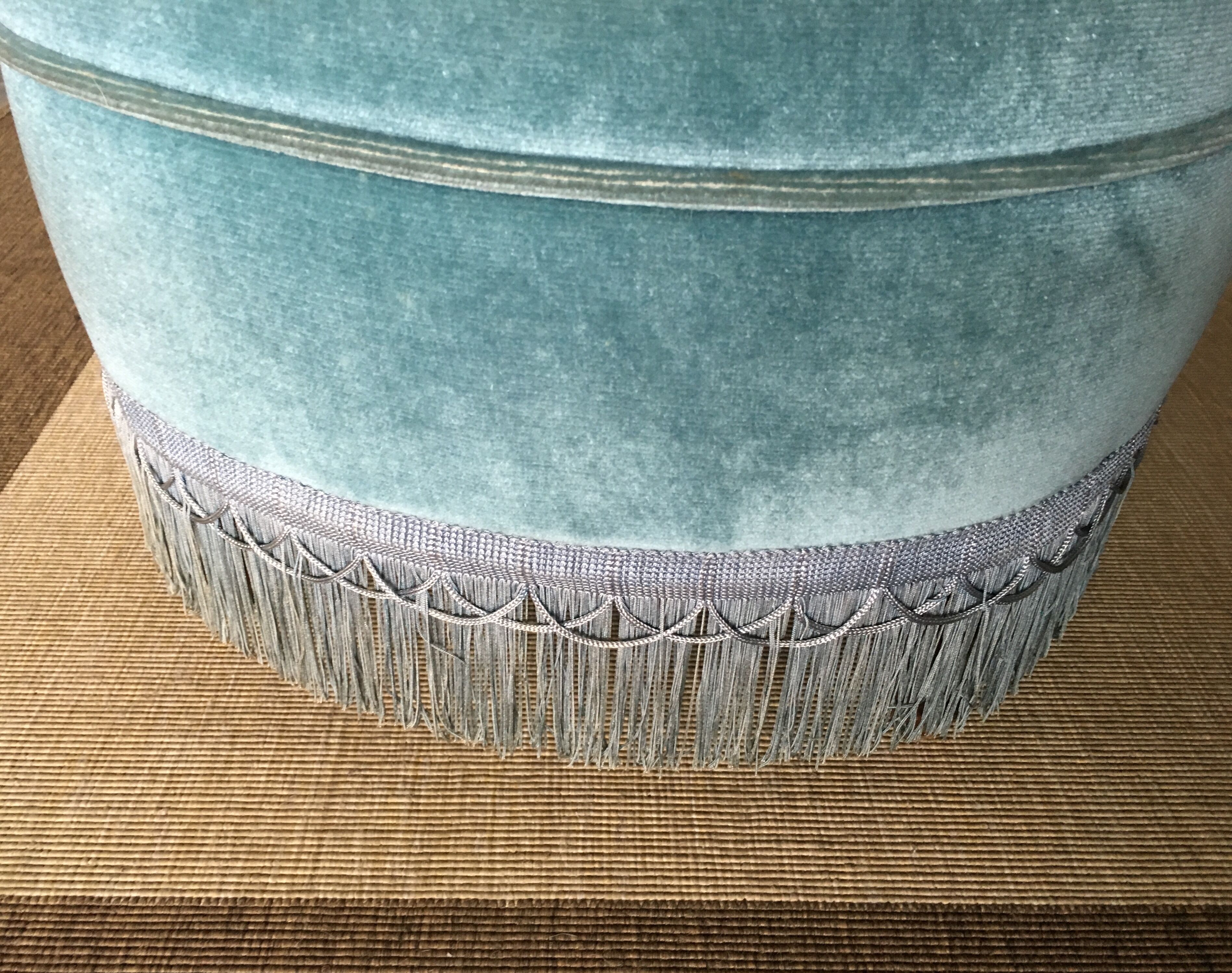 Armchair 70s peacock blue Toad