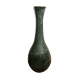 Vase vert en grès vernissé