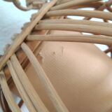 60s rattan pendant light