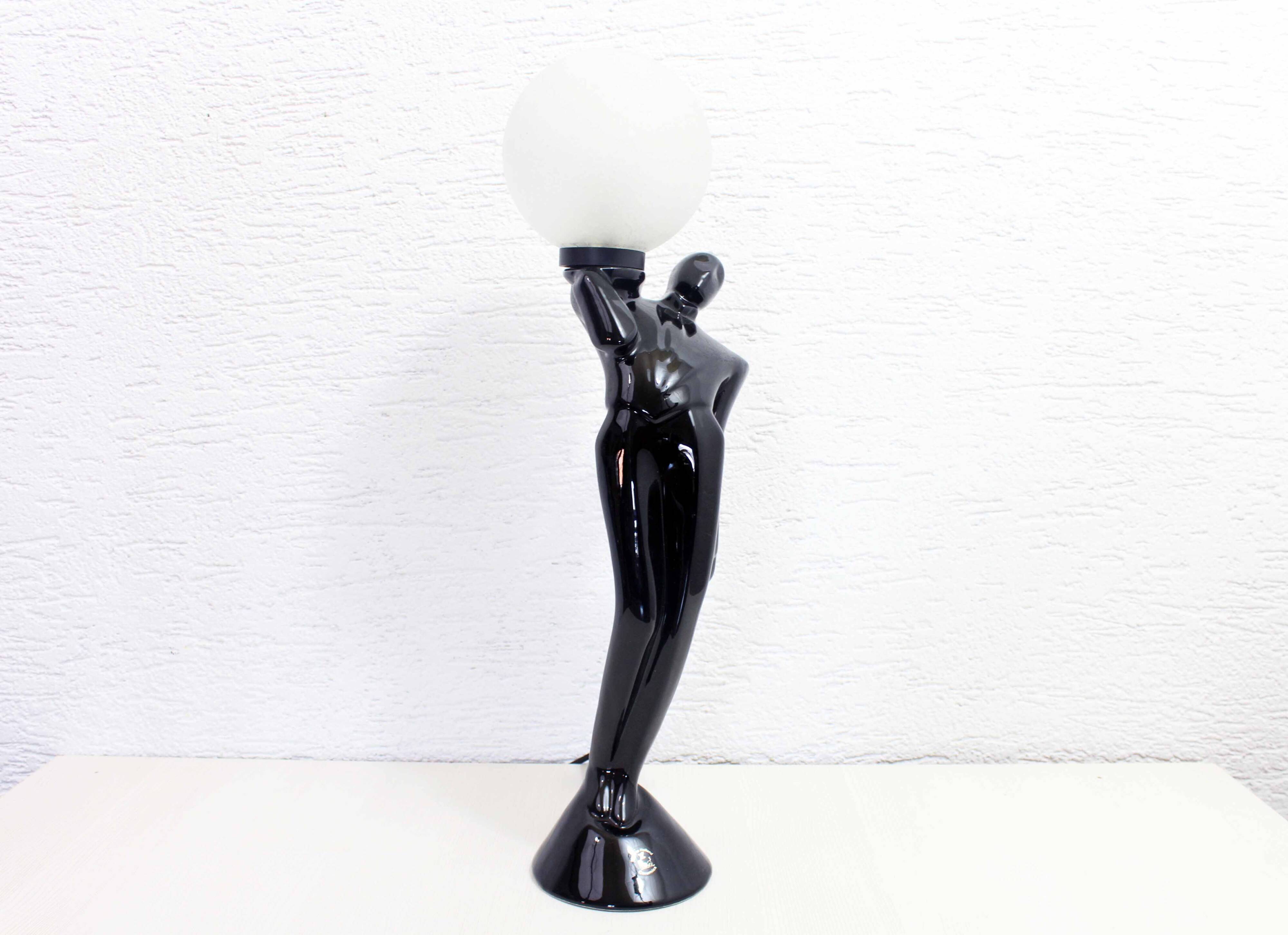 Vintage earthenware lamp