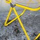 Yellow Plia folding chairs by Giancarlo Piretti for Castelli, 1960