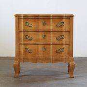 Vintage Mid-Century Danish Oak Baroque/Rococo style Commode