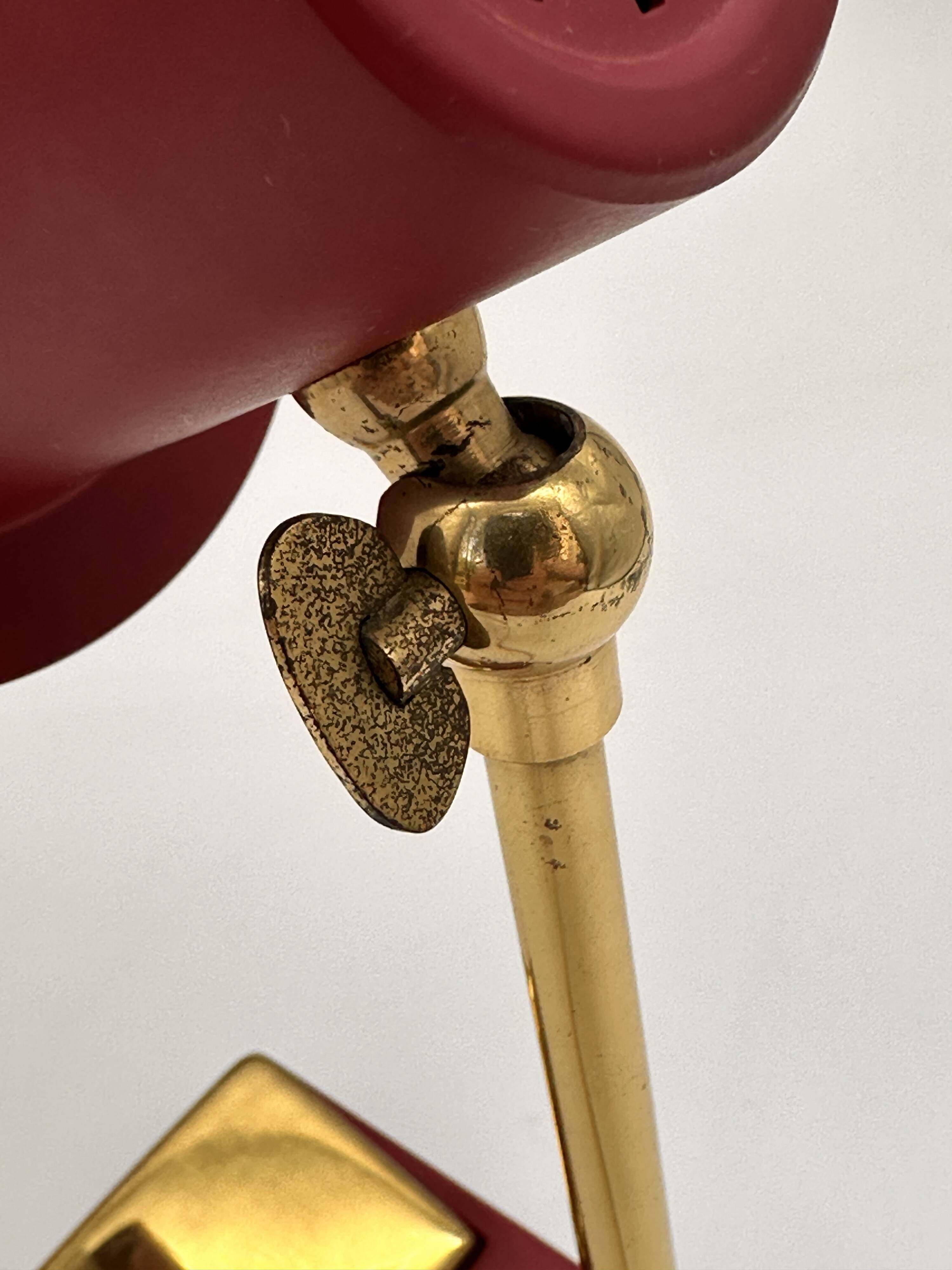 Pfäffle Leuchten table lamp 1960s, brass, adjustable shade