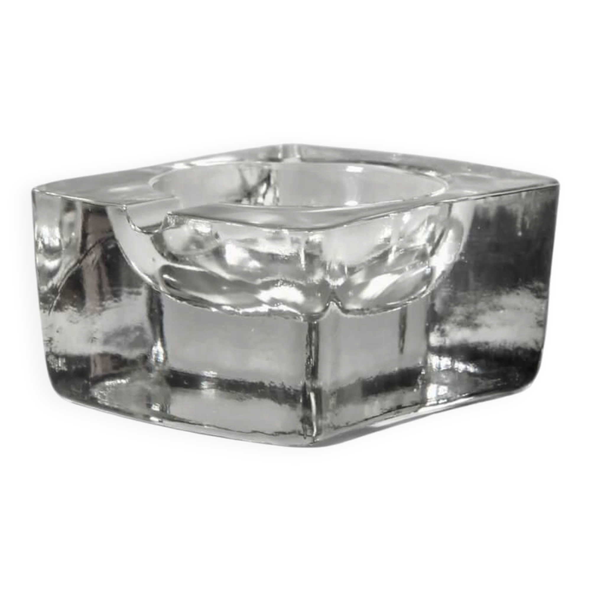 Mid-Century Modernist Massive Glass Ashtray