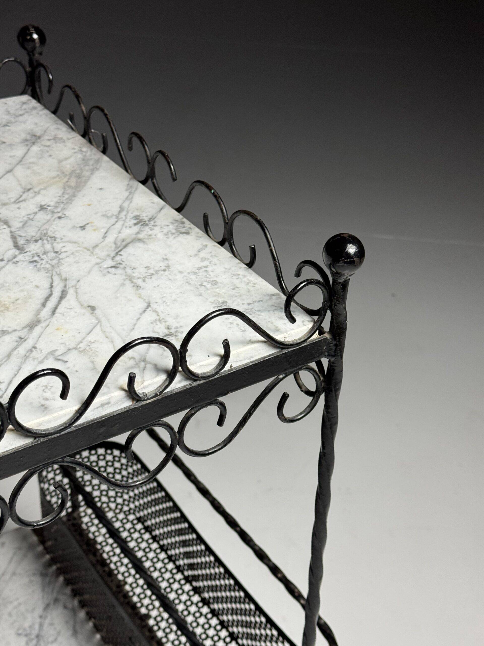 Side table drinks table marble