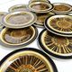 12 dessert plates in vintage ceramic Kosmos Arabia