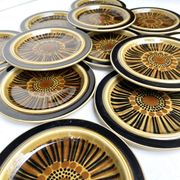 12 assiettes à dessert en ceramique vintage Kosmos Arabia
