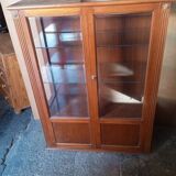 Vitrine empire 2 porte bois ep 1940/50