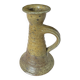 Hand candle holder stoneware