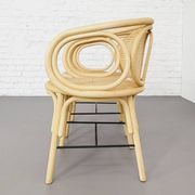 Paire de fauteuils en rotin et cannage