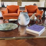 Mid-century Modern spherical gres vase, Franco Bucci Italy ca. 1970