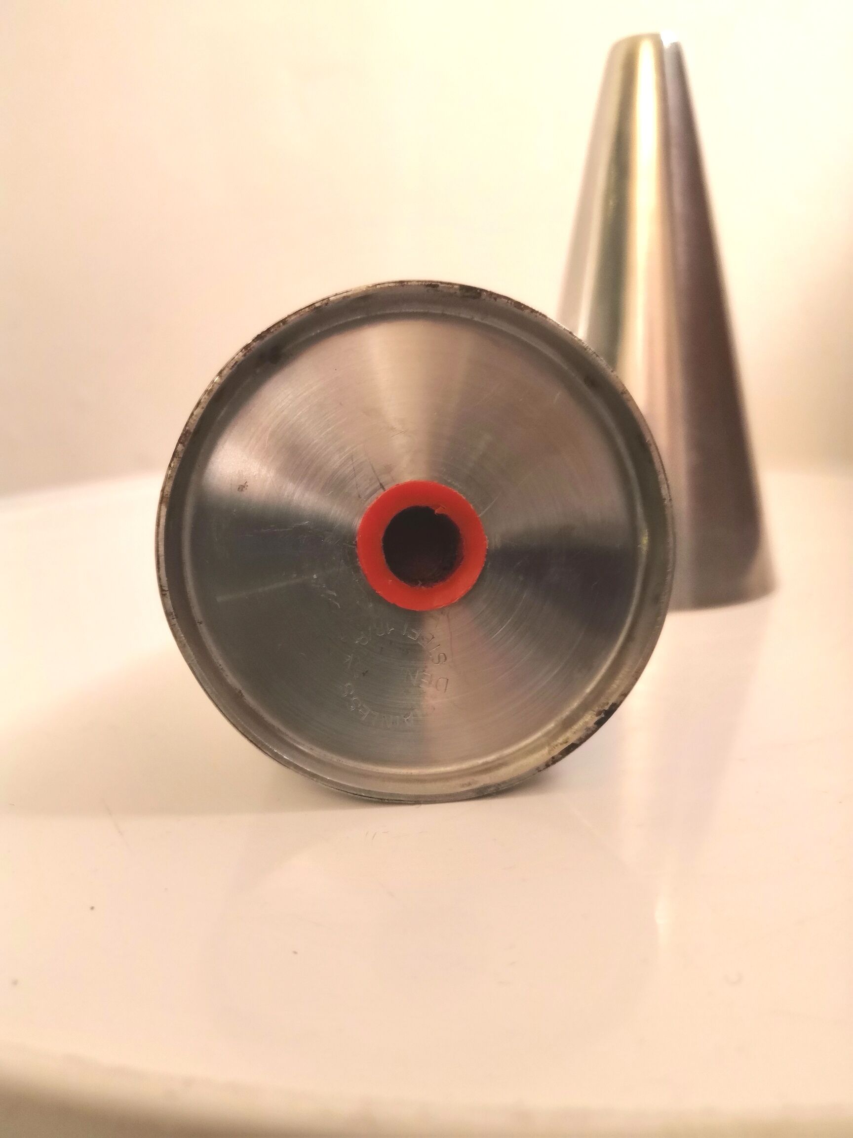 Conical pepper salt shaker Made in Denmark design 70s