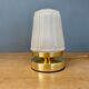 Vintage Art Deco frosted glass globe table lamp