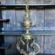 Chandelier 6 lights vintage gilded bronze 70 cms