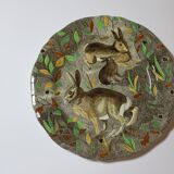 Flat plate Gien Rambouillet rabbit