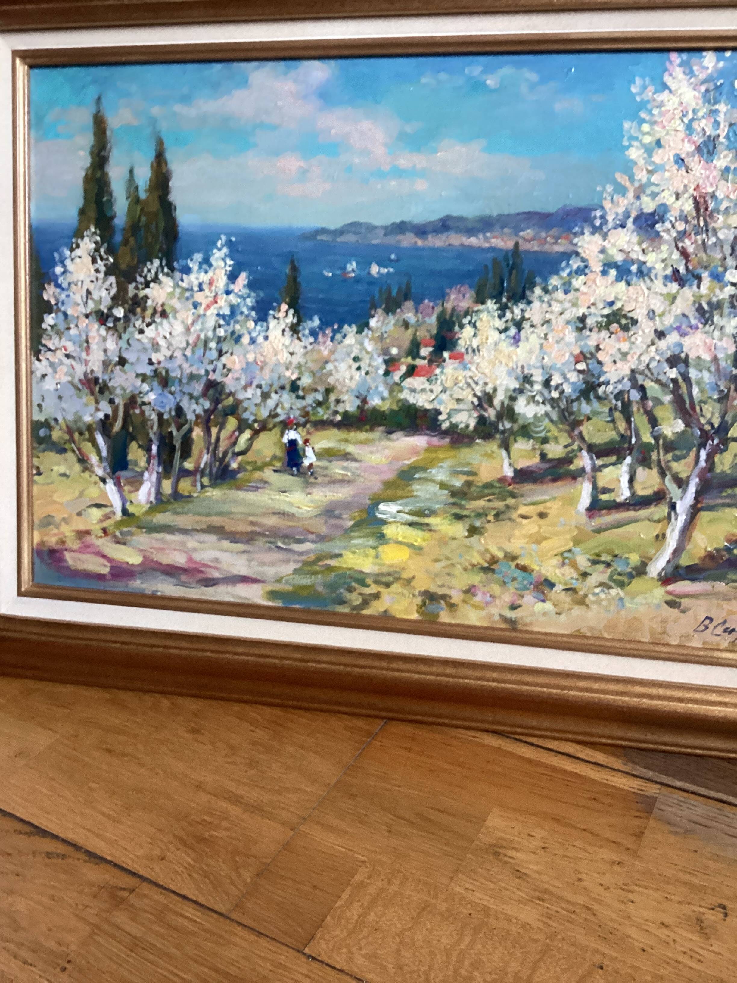 Signed painting Oil on canvas dimensions: height - 52 cm - length - 68 cm