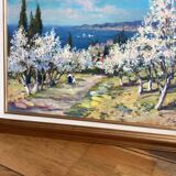 Signed painting Oil on canvas dimensions: height - 52 cm - length - 68 cm