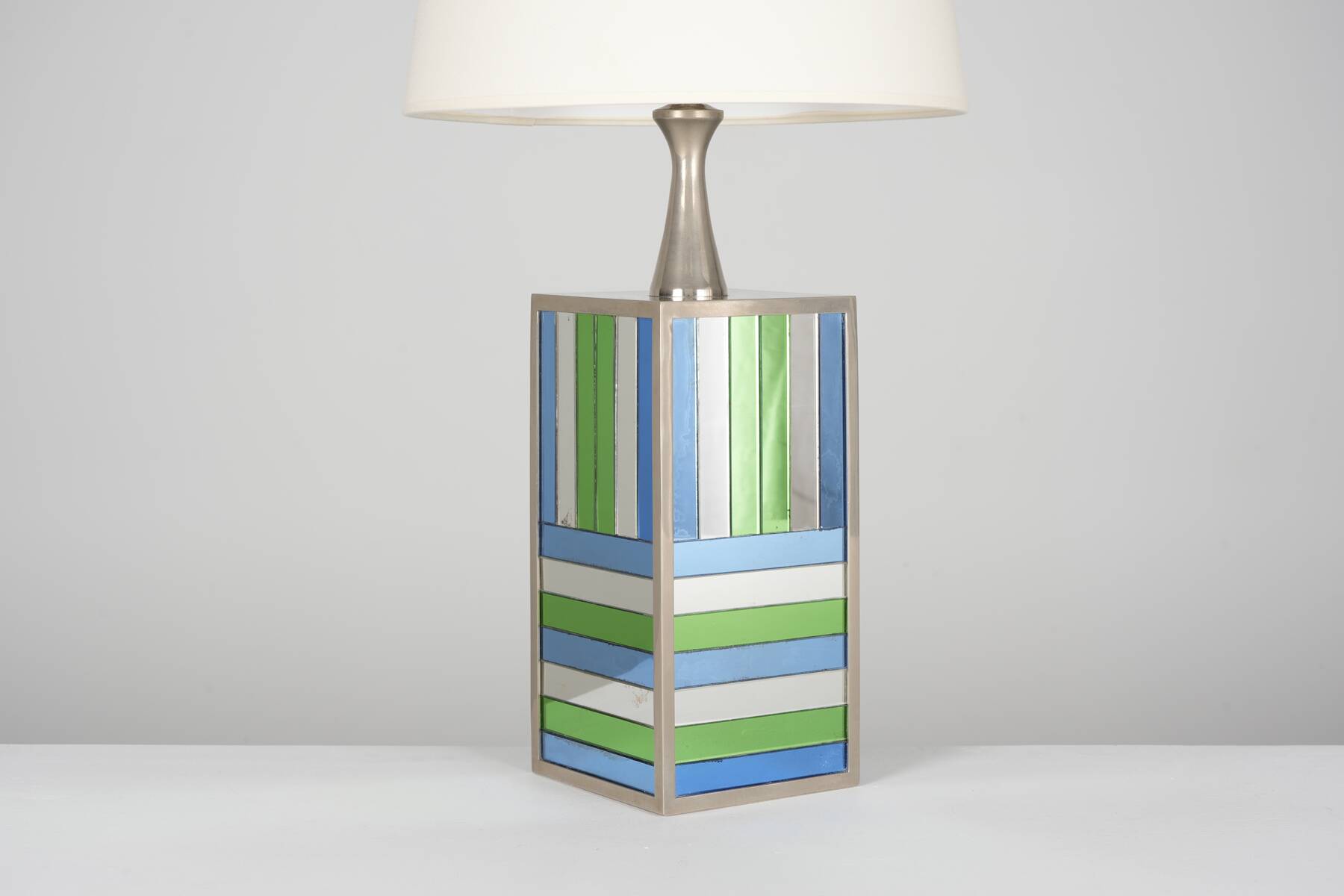Philippe Barbier rare mirror lamp circa 1970