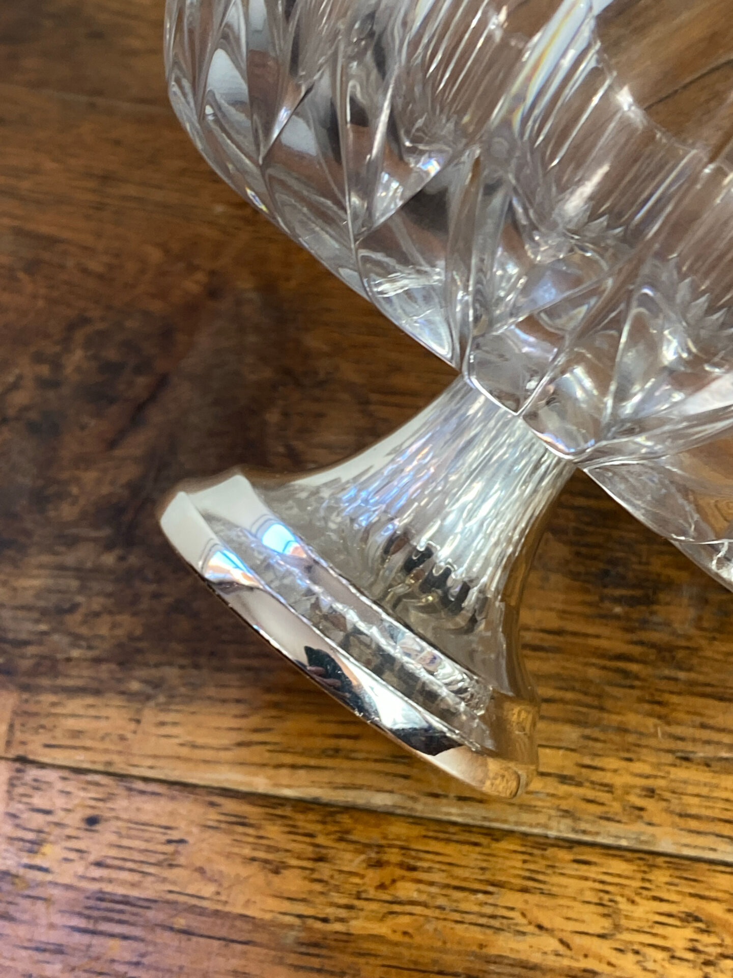 Glass and silver-plated bowls