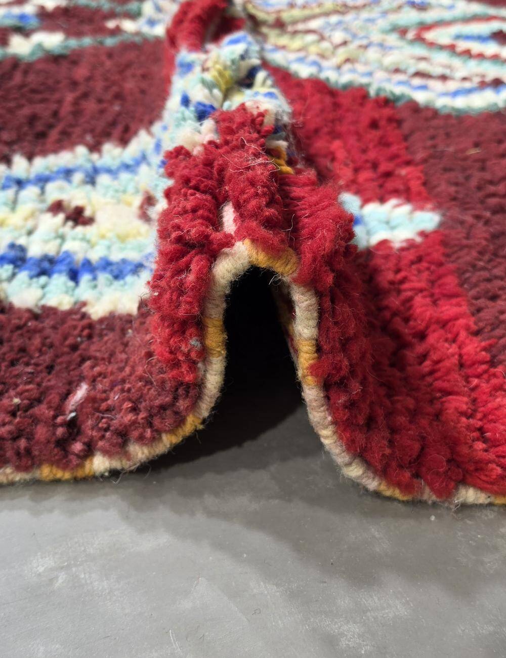 Red Berber Rug - 260 x 181 cm
