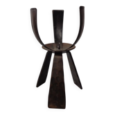 Brutalist Iron Candleholder, Germany, 1960s
