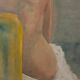 Huile sur toile femme de dos