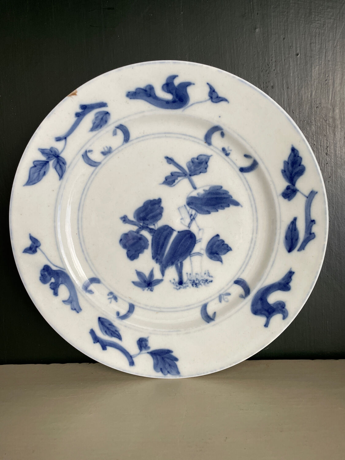 Porcelain plate of Delft eighteenth century