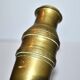 Old candlestick candlestick in engraved brass - shell shape 23 cm Ht