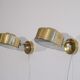 Paire d'appliques scandinaves en laiton de Skeleftea 1970