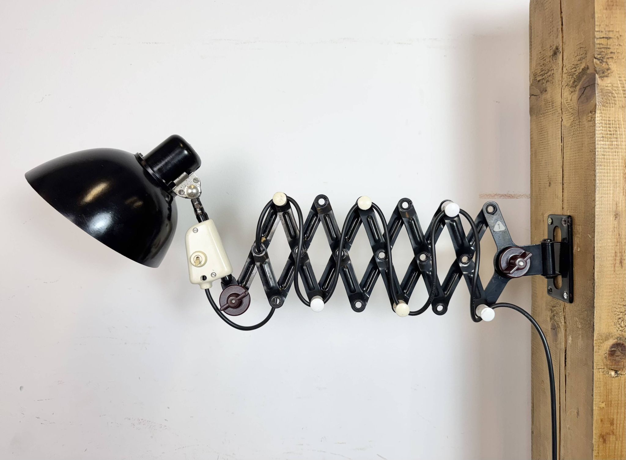 Industrial East German Scissor Lamp from VEB Zweckleuchtenbau Dresden, 1960