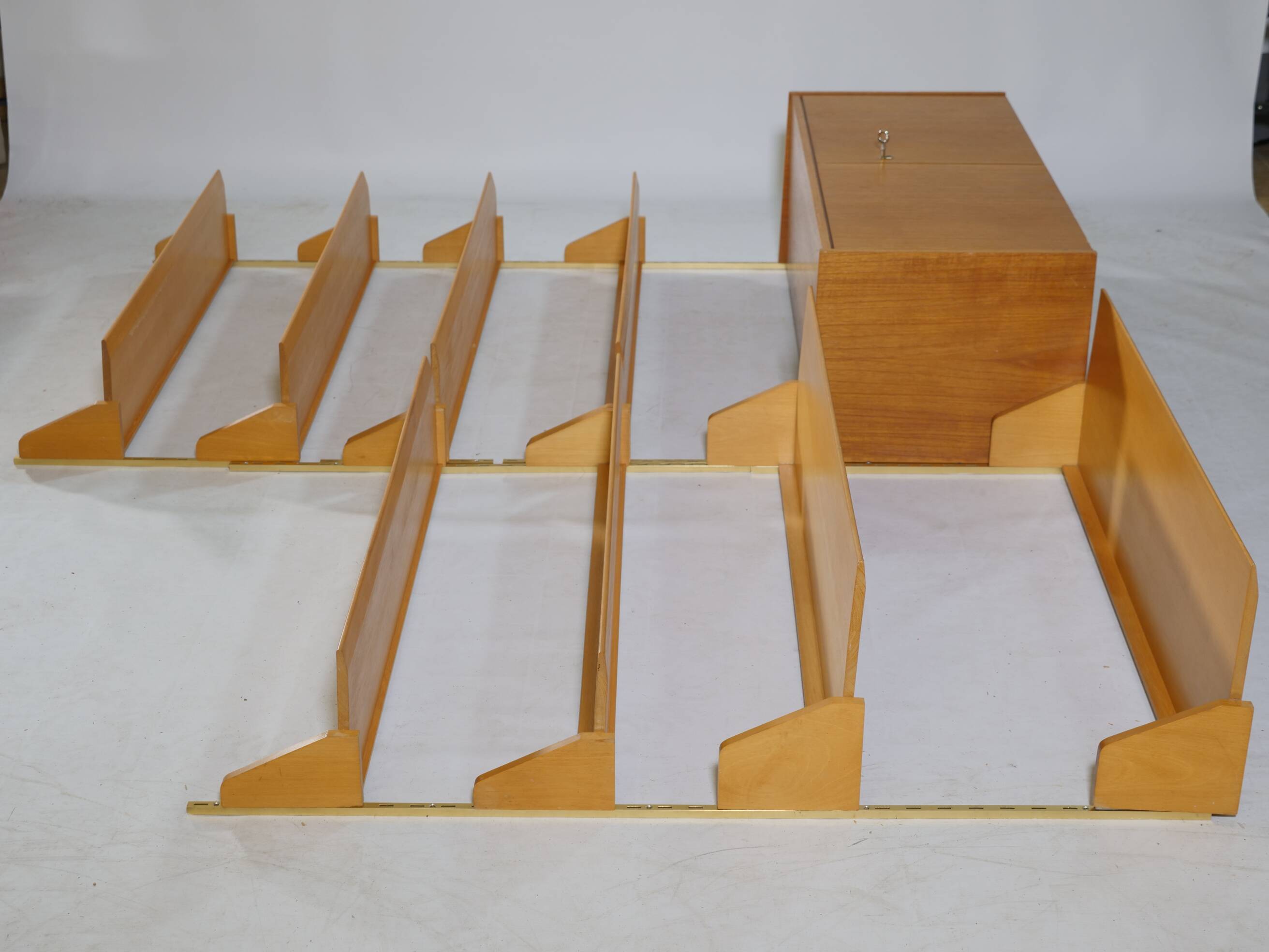 Design shelving system shelf teak wall shelf WK furniture 50s 60s