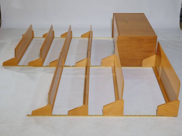 Étagère murale design en teck WK, meubles années 50-60