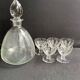 Port service – blown and engraved crystal – Art Deco