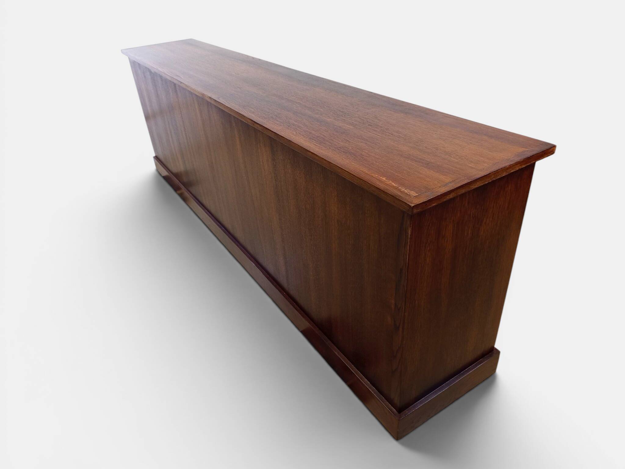 Large double-sided modernist sideboard in oak – 250 cm