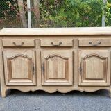 Restored 19th-century solid oak sideboard, 190cm